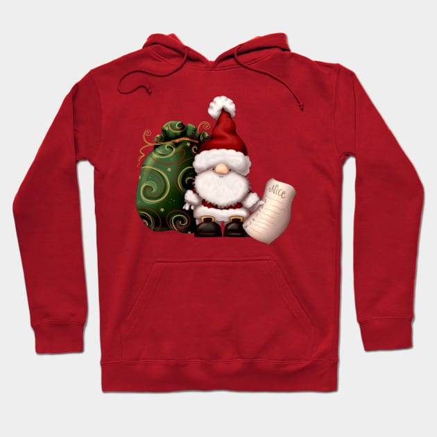 Santa Gnome is Coming to Town! Hoodie by thewickedmrshicks